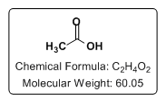 LCMS Grade Acetic Acid Structure